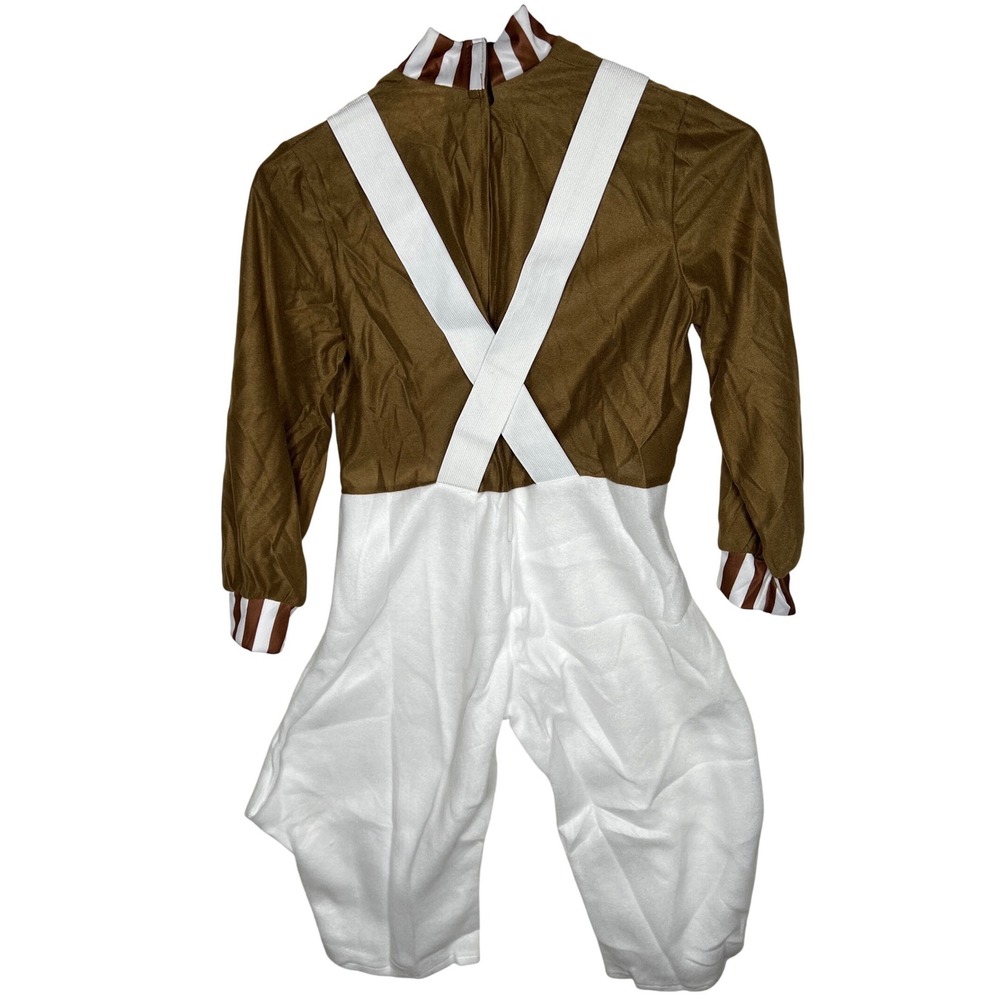 Willy Wonka‎ Oompa Loompa Costume Kids Medium 8-10 Jumpsuit Halloween 620934 - Picture 2 of 8